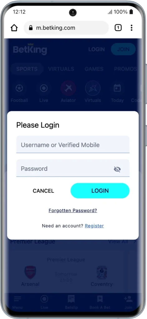 How to Sign In to BetKing on Your Phone